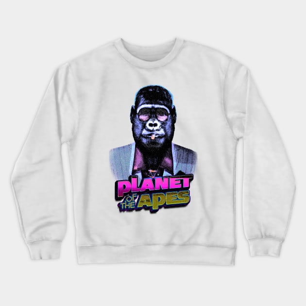 Planet Of The Apes - Engraving Style Crewneck Sweatshirt by Chase Merch